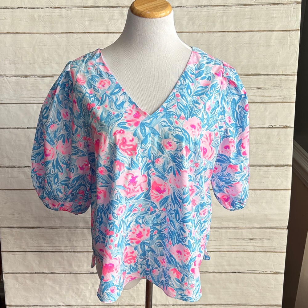 Lilly Pulitzer Ivee Blouse My Little Peony
